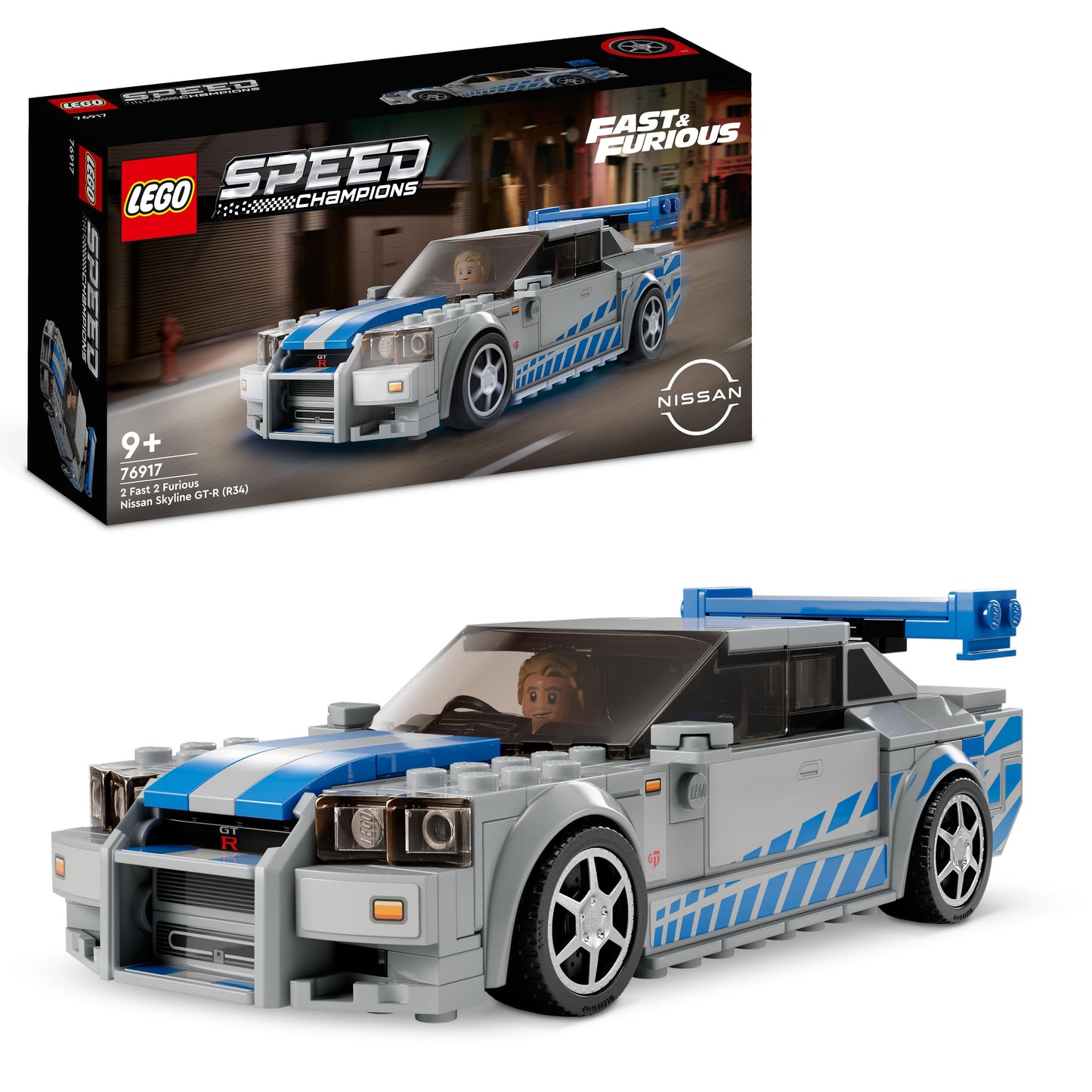 LEGO 2 The Fast 2 Furious Nissan Skyline GT-R (R34) 76917 Speedchampions