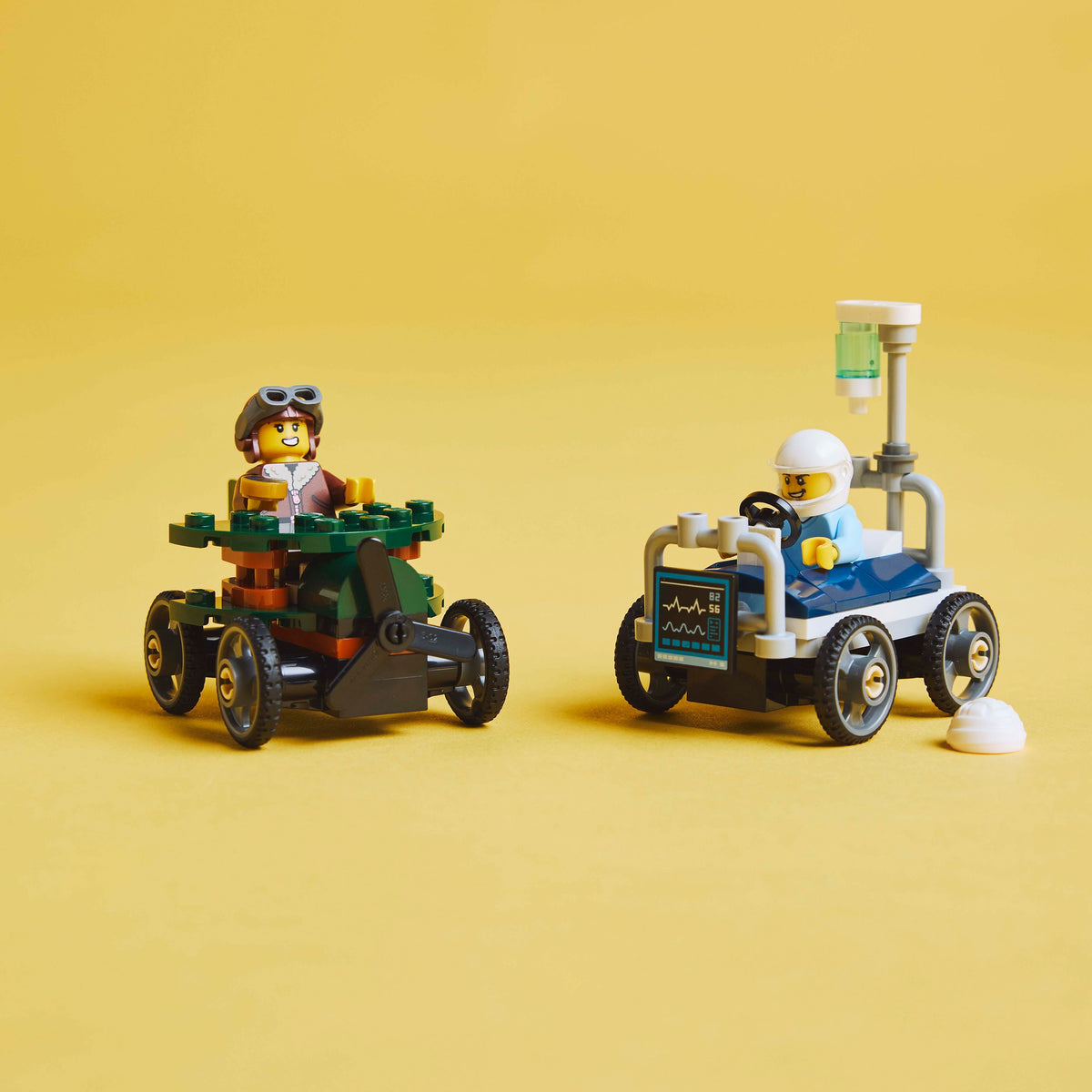 LEGO Race Car Pack: Plane vs Hospital Bed 60459 City