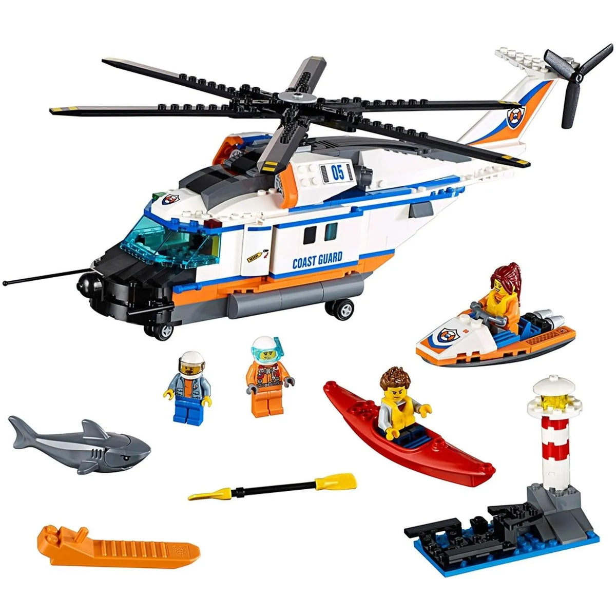 LEGO Zware sterke redding helikopter 60166 City LEGO CITY KUSTWACHT @ 2TTOYS | Official LEGO shop😊🥰 LEGO €. 39.99