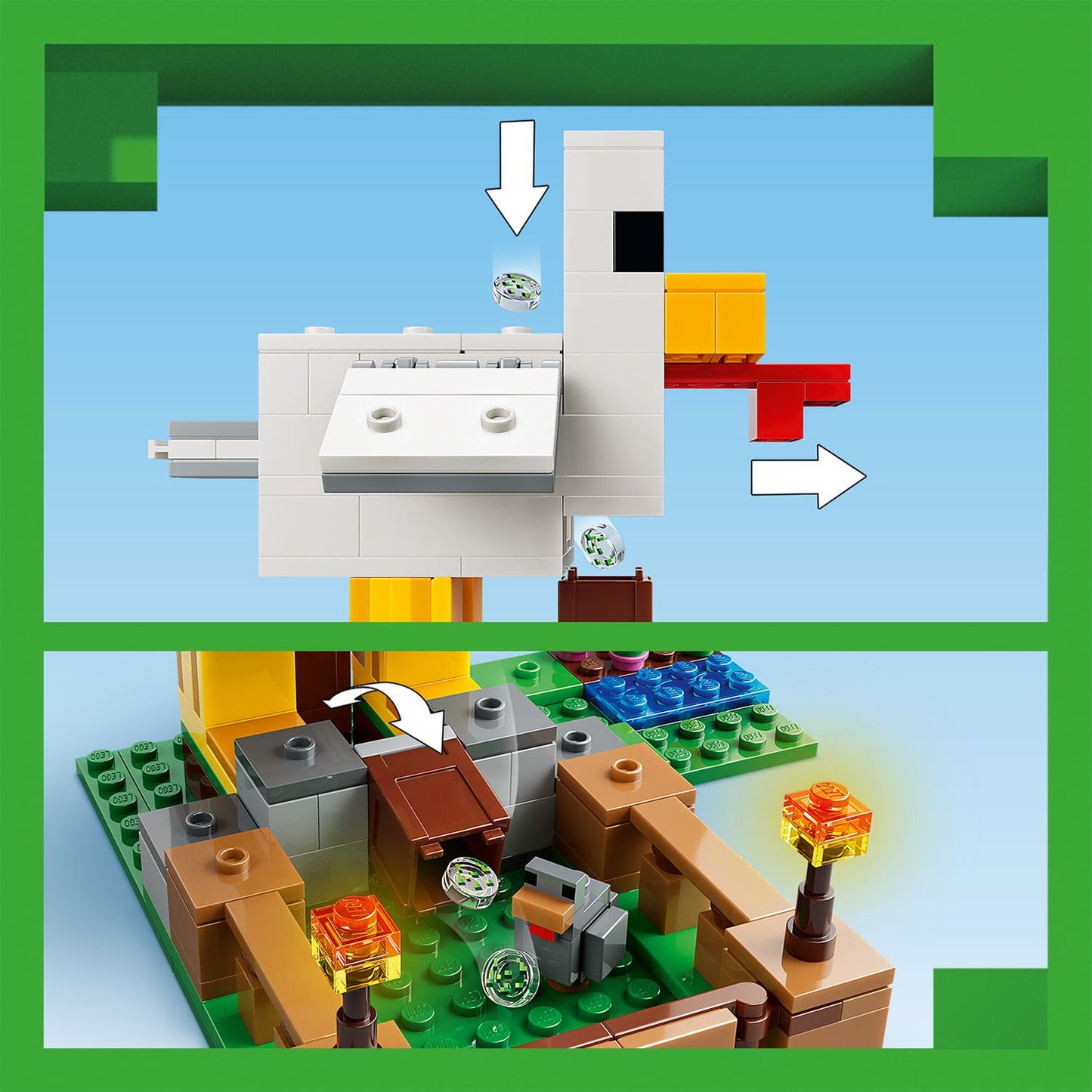 LEGO Minecraft Kippenboerderij Dieren Speelgoed voor Kinderen 21585