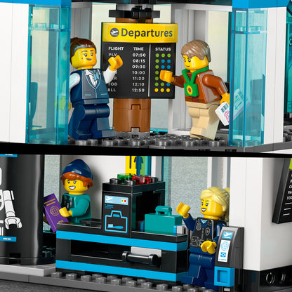 LEGO® City Luchthaven met Vliegtuig - Speelgoedset met Vliegveldmodel voor Fantasierijk Spelen - 60502