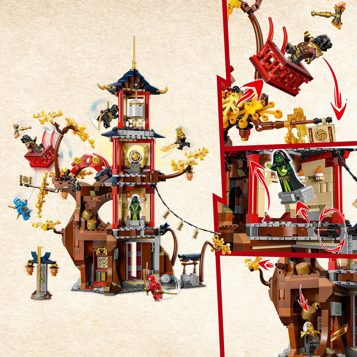 LEGO Temple of the Dragon Energy Cores 71795 Ninjago