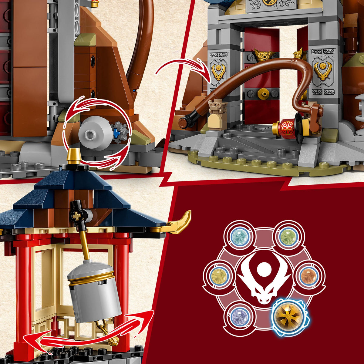 LEGO Temple of the Dragon Energy Cores 71795 Ninjago