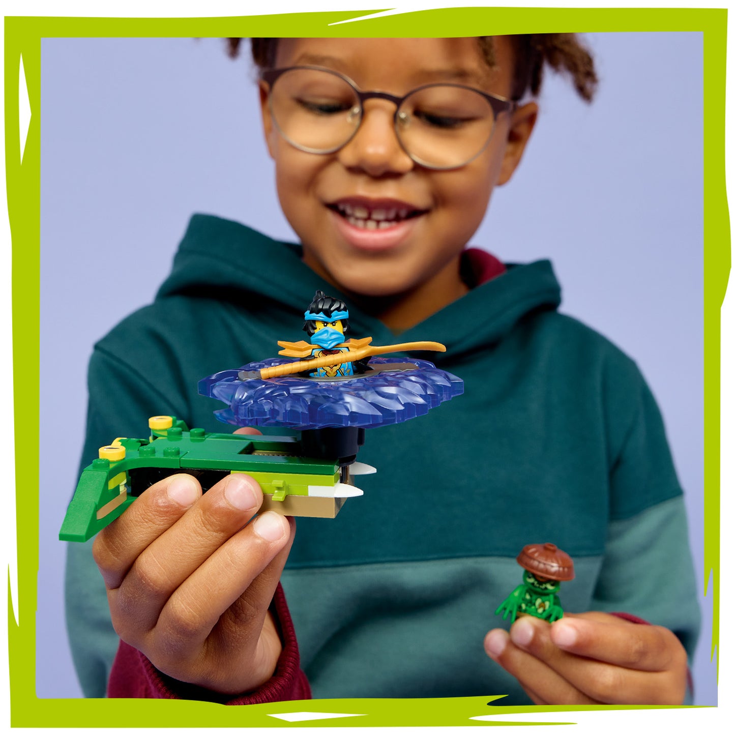 LEGO® NINJAGO® Nya vs. Mutatiemonster in Spinner - Actiespeelgoed - Speelset met 2 Minifiguren - 71849