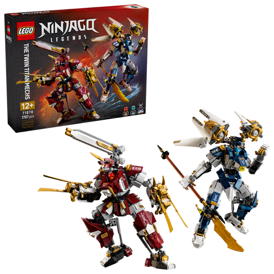 LEGO NINJAGO De Twee Torenhoge Mecha Speelgoed voor Kinderen - Bouwpakket met Actiefiguren Geïnspireerd op NINJAGO Legends De Nacht Valt - Cadeau voor Jongens en Meisjes Vanaf 12 Jaar - 71870