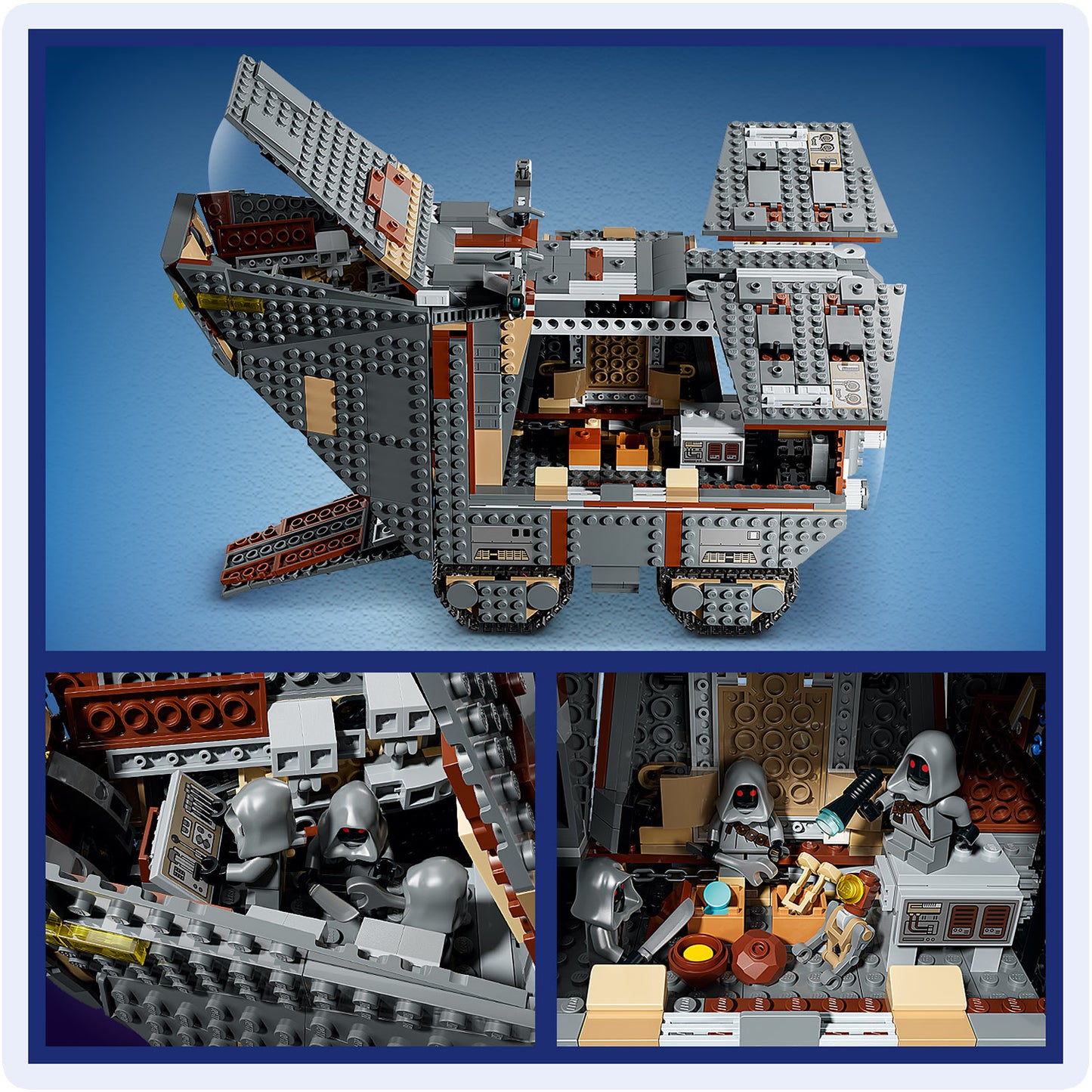 LEGO Star Wars 75453 Offworld Sandcrawler en Mudhorn - Voertuig Bouwpakket voor Kinderen en Tieners met 7 Personages Incl. Grogu - Cadeau voor Jongens, Meisjes en de Mandalorian Fans vanaf 14 Jaar