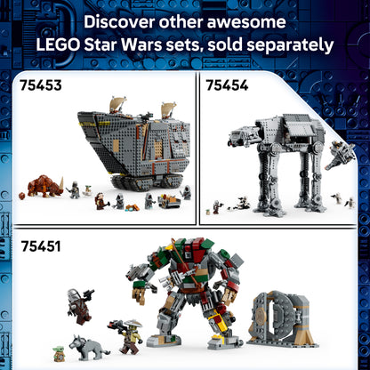LEGO Star Wars 75454 Imperial Remnant AT-AT met INT-4 - Bouwpakket voor Kinderen met Voertuigen en 7 Personages Incl. de Mandalorian en Grogu - Cadeau voor Jongens, Meisjes en Fans vanaf 10 Jaar