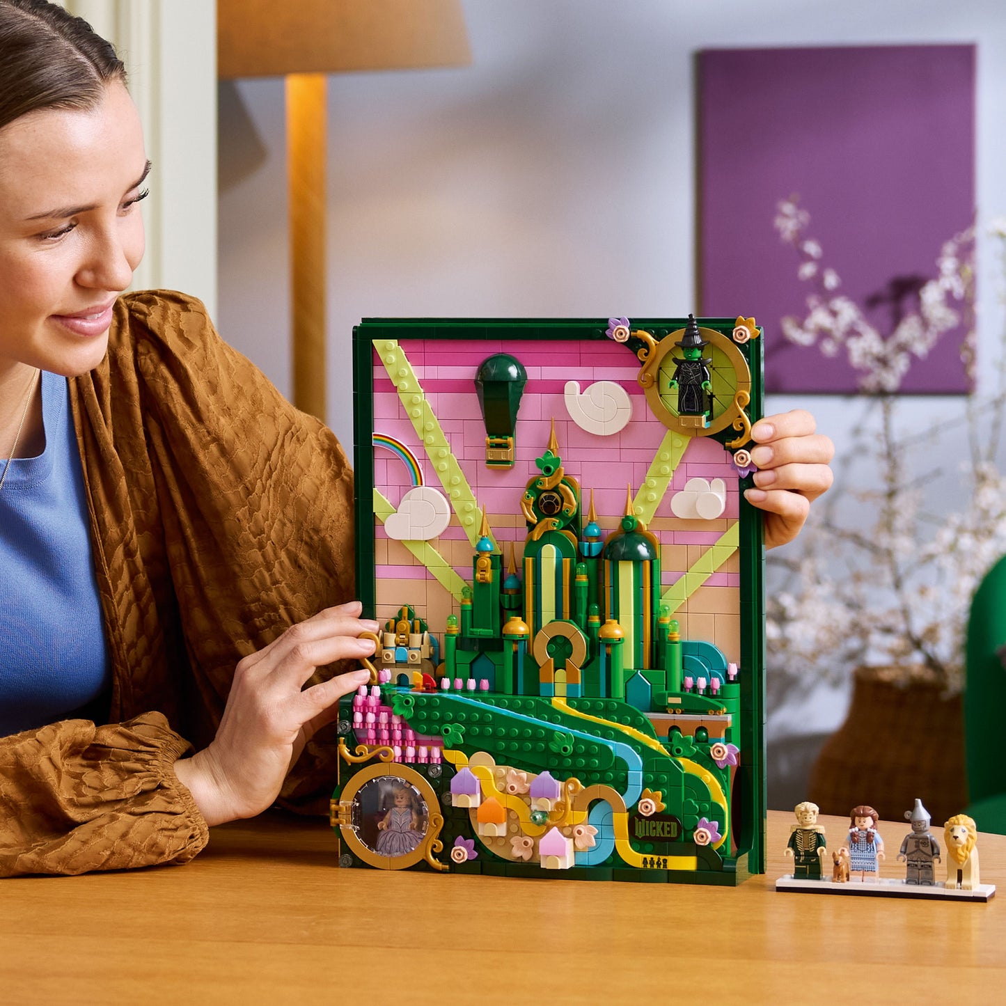 LEGO Wicked Emerald City Muurkunst Bouwpakket voor Volwassenen Set 75685