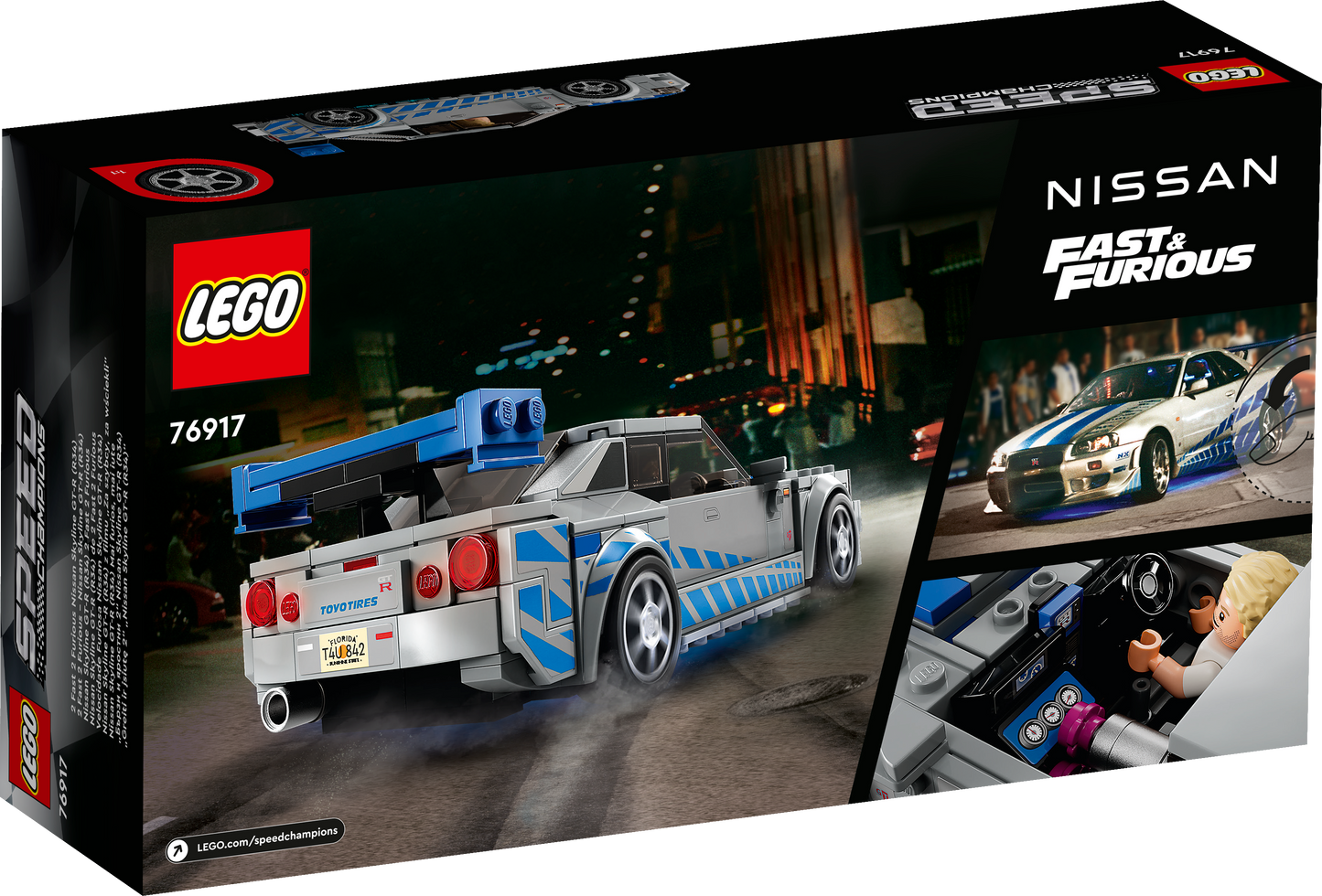 LEGO 2 The Fast 2 Furious Nissan Skyline GT-R (R34) 76917 Speedchampions