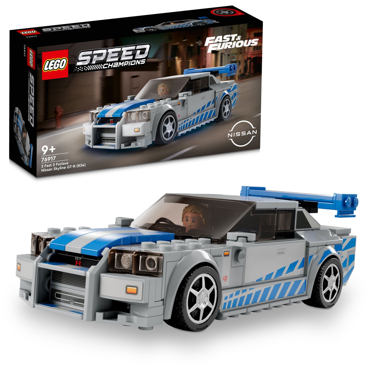 LEGO 2 The Fast 2 Furious Nissan Skyline GT-R (R34) 76917 Speedchampions