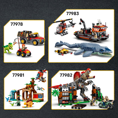LEGO Jurassic World Babydinosaurus Pteranodon - Dinosaurus Speelgoed voor Kinderen vanaf 7 Jaar - Verstelbare Dino en Inktvis - Schattige Kinderkamer Decoratie - Cadeau voor Jongens en Meisjes 77977