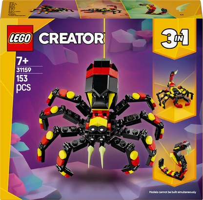 LEGO Wild Animals: Thrilling Spider 31159 Creator 3-in-1