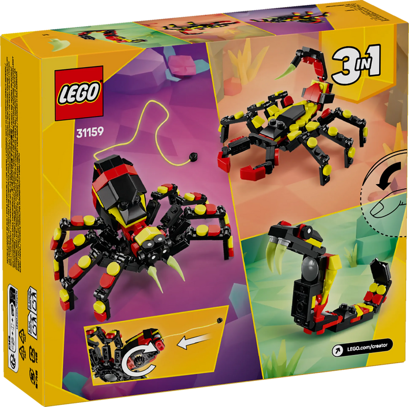 LEGO Wild Animals: Thrilling Spider 31159 Creator 3-in-1