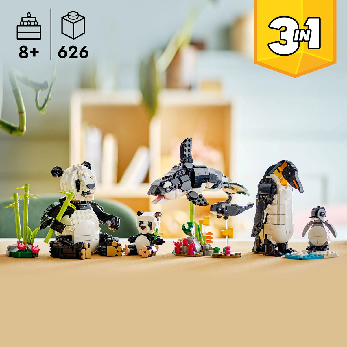 LEGO Wild Animals: Panda Family 31165 Creator 3-in-1