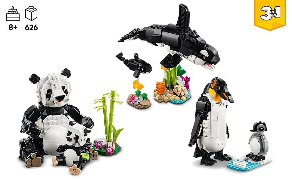 LEGO Wild Animals: Panda Family 31165 Creator 3-in-1