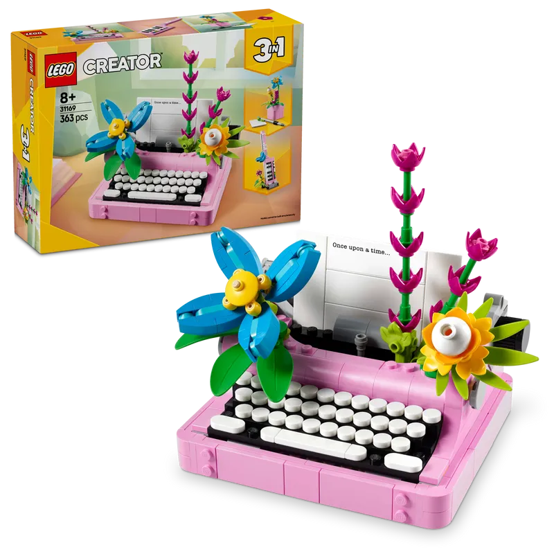 LEGO Typewriter with Flowers 31169 Creator 3-in-1