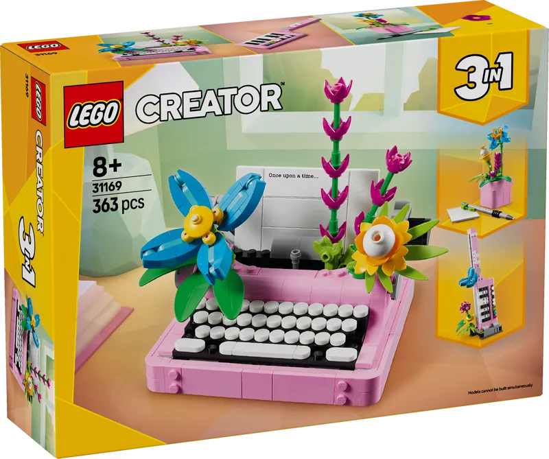 LEGO Typewriter with Flowers 31169 Creator 3-in-1