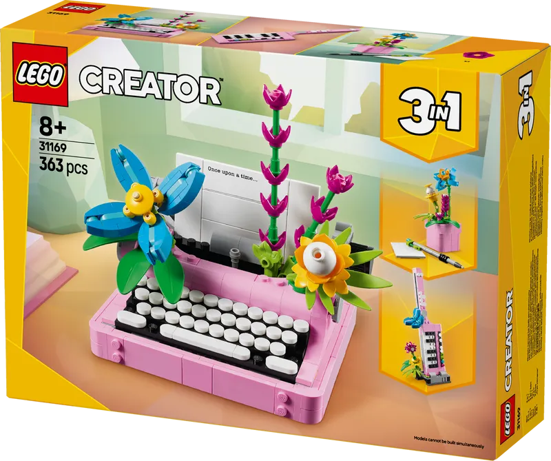 LEGO Typewriter with Flowers 31169 Creator 3-in-1