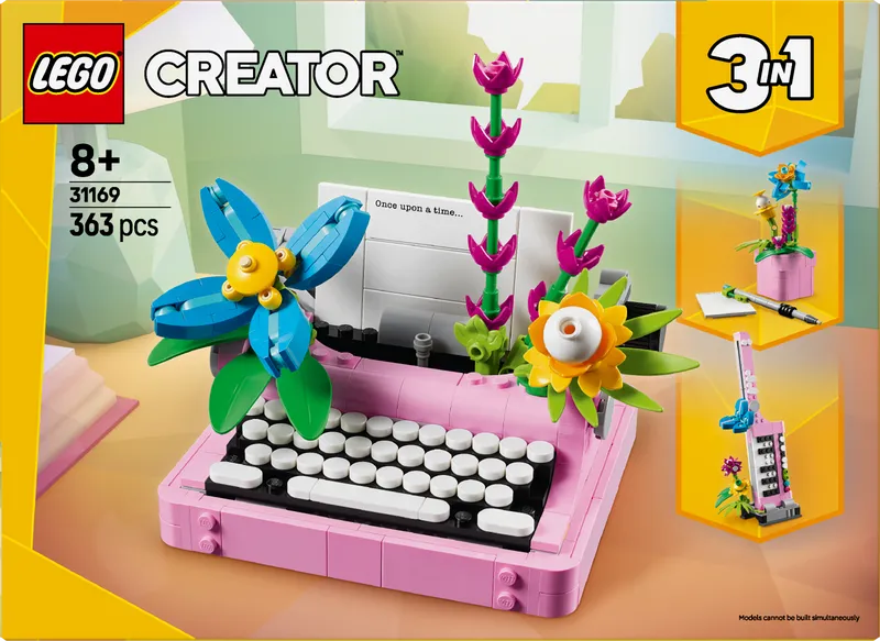 LEGO Typewriter with Flowers 31169 Creator 3-in-1