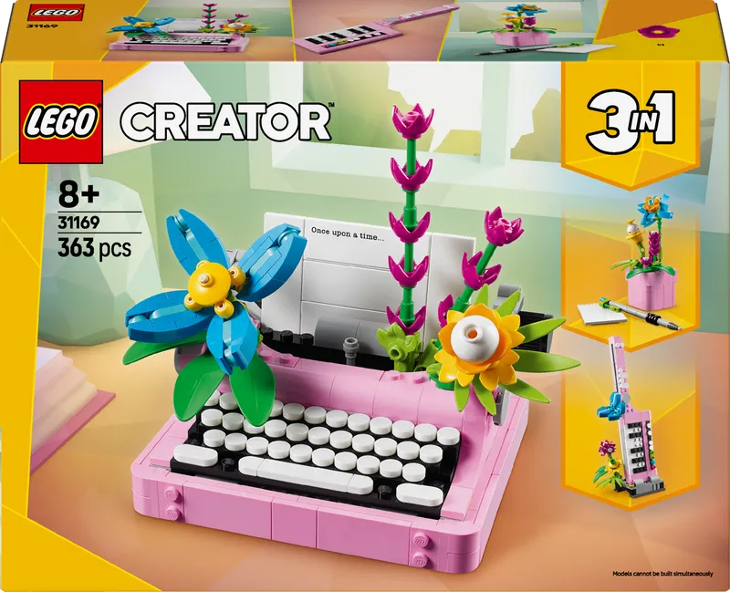 LEGO Typewriter with Flowers 31169 Creator 3-in-1