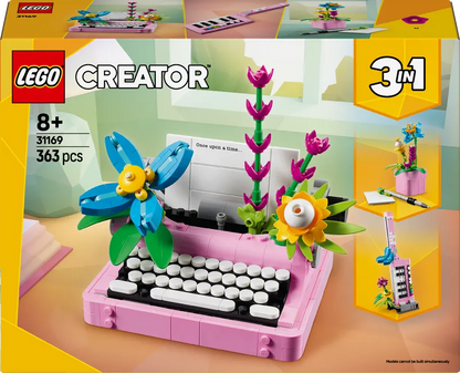 LEGO Typewriter with Flowers 31169 Creator 3-in-1
