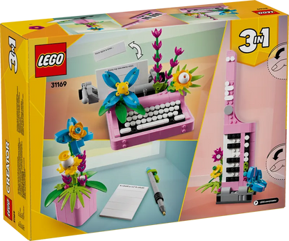 LEGO Typewriter with Flowers 31169 Creator 3-in-1