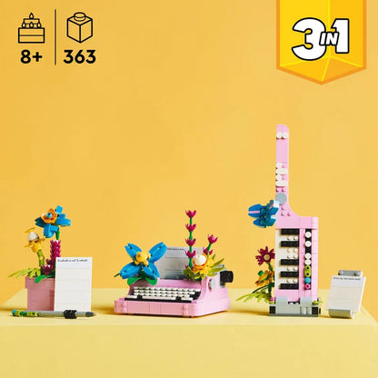 LEGO Typewriter with Flowers 31169 Creator 3-in-1