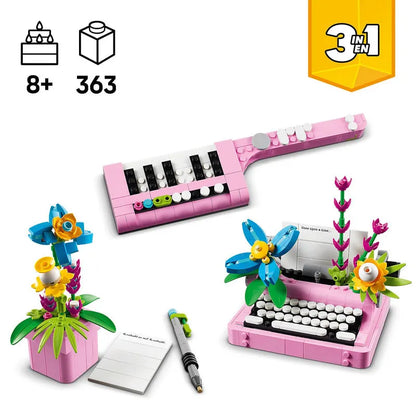LEGO Typewriter with Flowers 31169 Creator 3-in-1