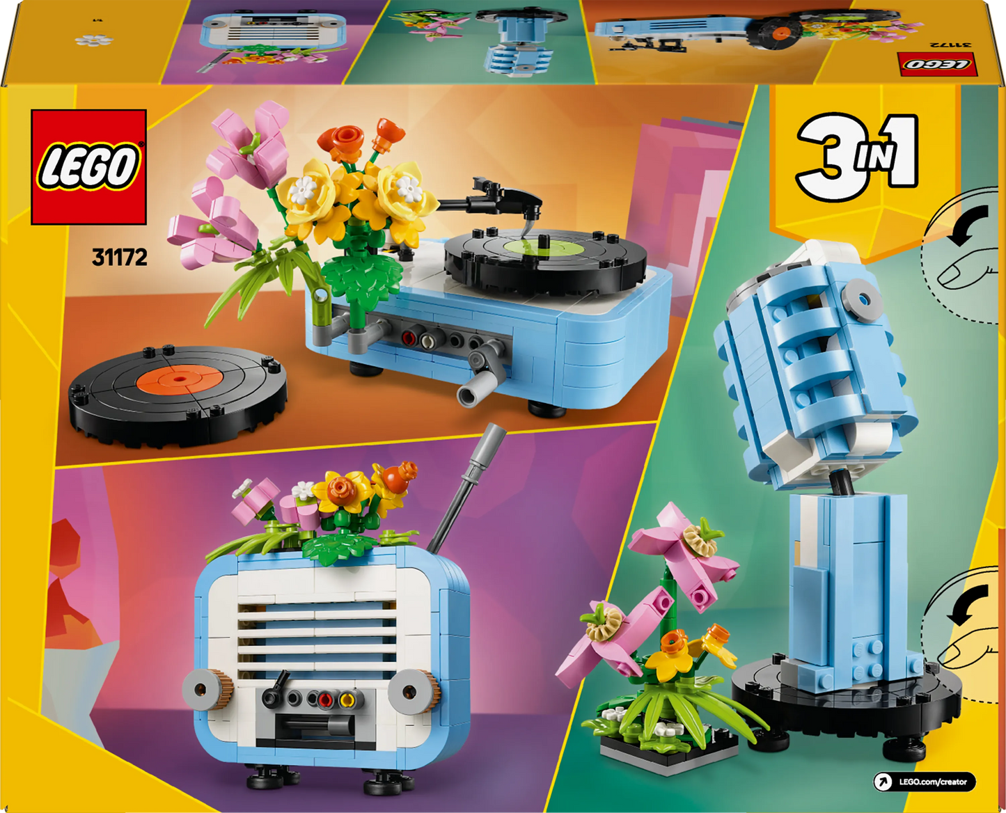 LEGO Record Player with Flowers 31172 Creator