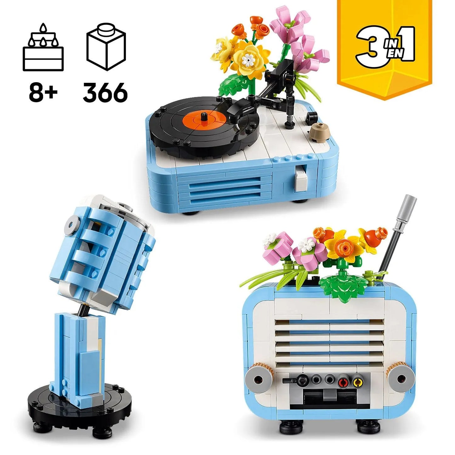 LEGO Record Player with Flowers 31172 Creator
