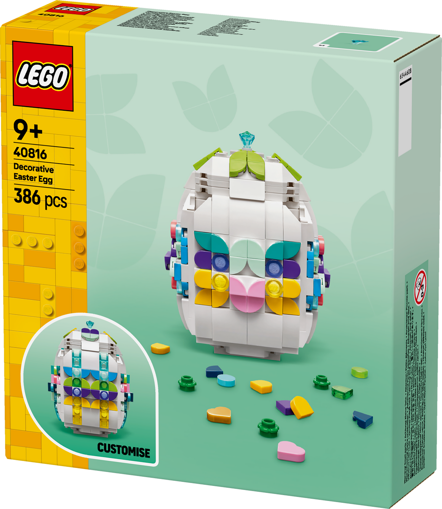 LEGO Paasei Versieren Paasdecoratie en Bouwpakket met Speelgoed voor Kinderen 40816