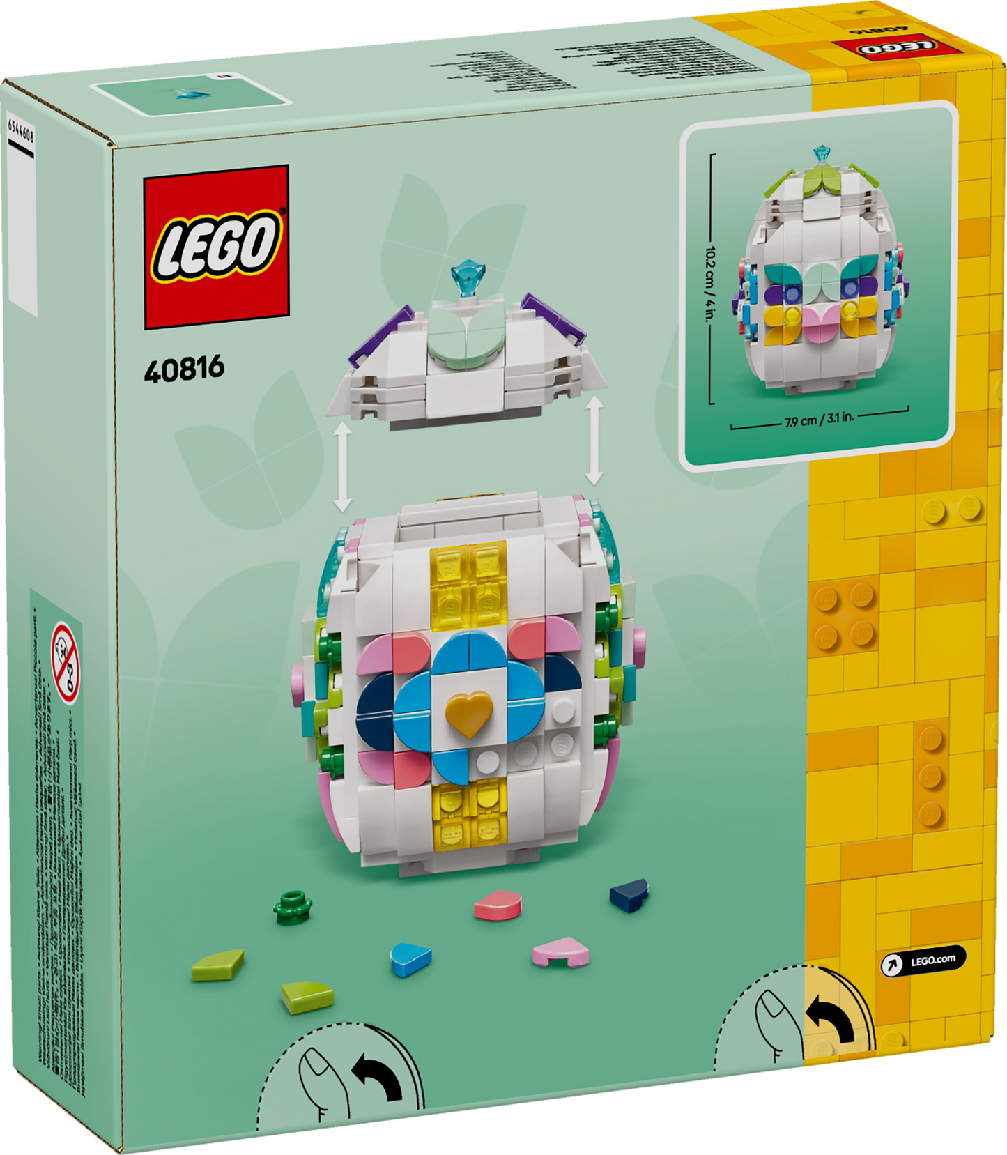 LEGO Paasei Versieren Paasdecoratie en Bouwpakket met Speelgoed voor Kinderen 40816