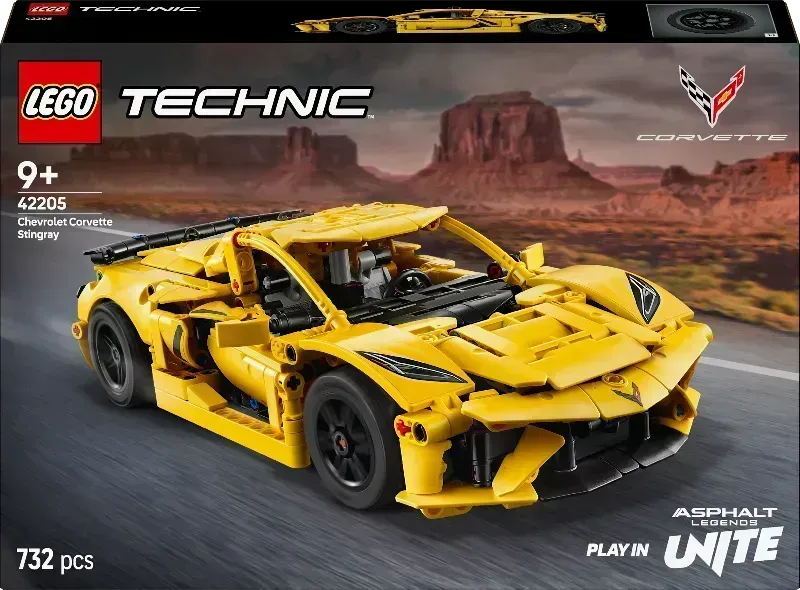 LEGO 42205 Chevrolet Corvette Stingray,&nbsp; Een sportieve sensatie voor LEGO-fans!

Ontdek de kracht van de Amerikaanse sportwagenlegende met de LEGO 42205 Chevrolet Corvette Stingray!

Ben jij een liefhebber van supersnelle auto's en LEGO? Dan is deze set een absolute must-have voor jouw verzameling. De LEGO 42205 Chevrolet Corvette Stingray is een gedetailleerd model van een van 's werelds meest iconische sportwagens. Met maar liefst 732 onderdelen bouw je een schaalmodel dat niet alleen indrukwekkend i