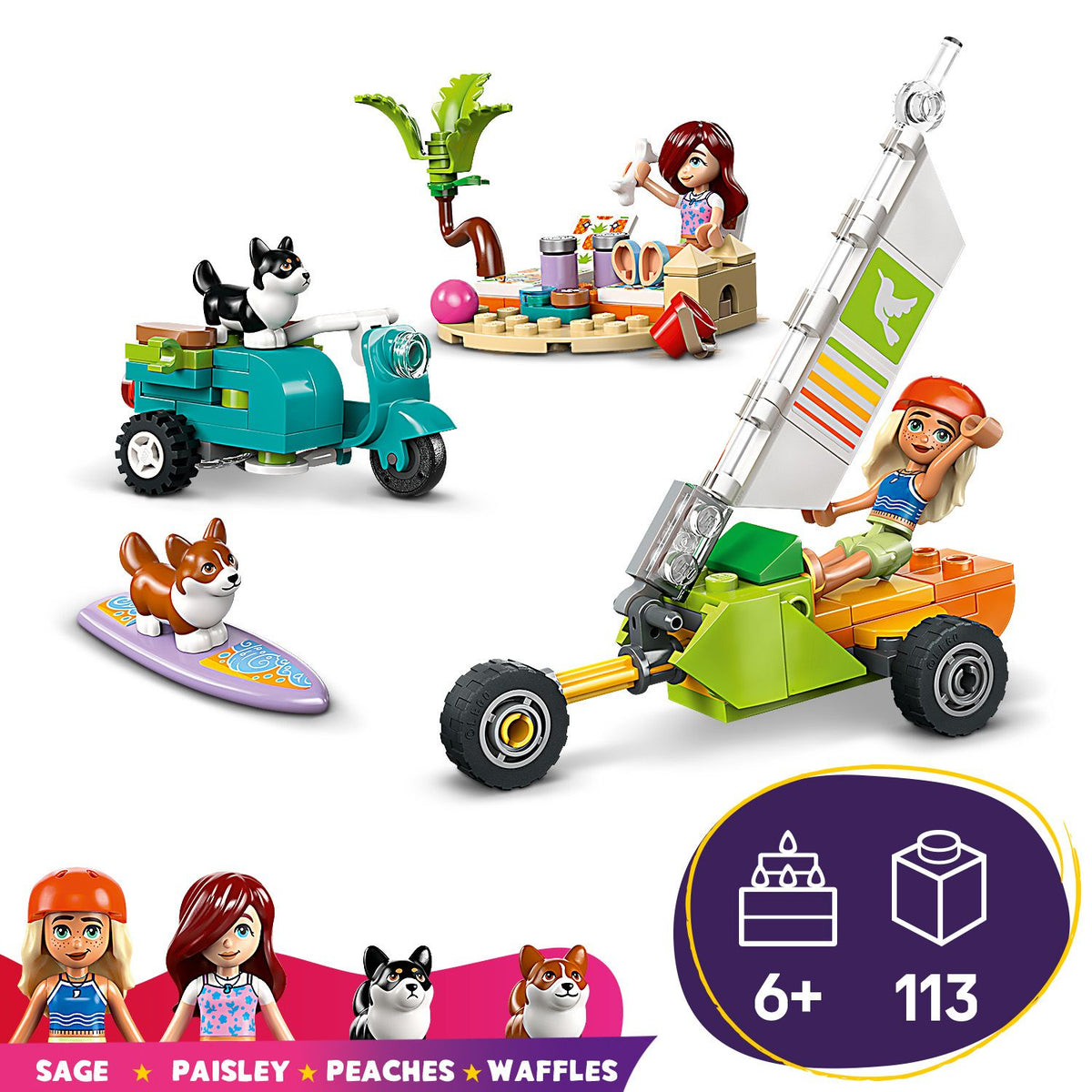 LEGO Surf- und Scooter-Spaß mit den Welpen 42641 Friends