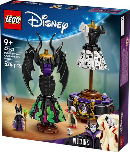 LEGO Maleficent and Cruella De Ville's dresses 43262 Disney