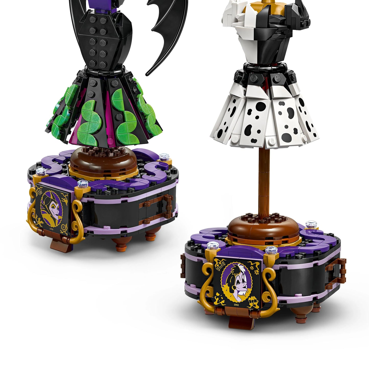 LEGO Maleficent and Cruella De Ville's dresses 43262 Disney