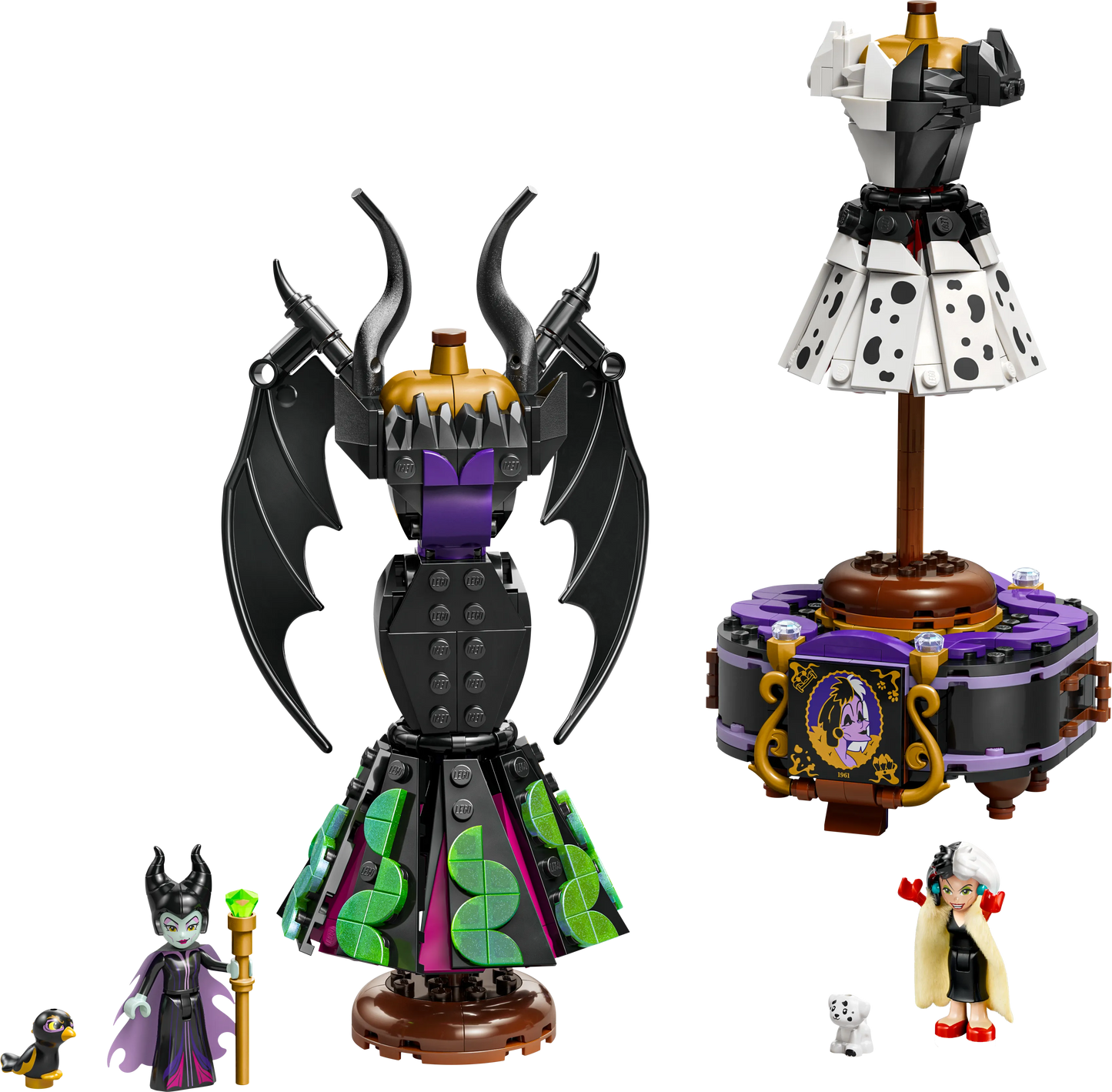 LEGO Maleficent and Cruella De Ville's dresses 43262 Disney