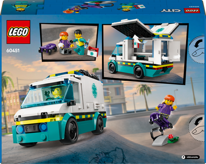 LEGO Ambulance with Brothers 60451 City