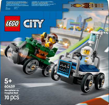 LEGO Race Car Pack: Plane vs Hospital Bed 60459 City