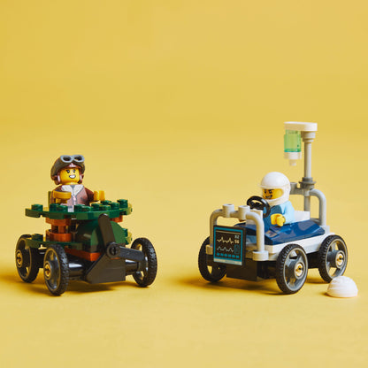 LEGO Race Car Pack: Plane vs Hospital Bed 60459 City