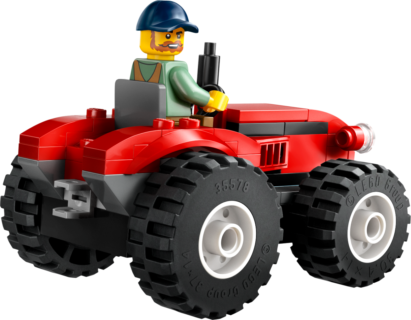 LEGO 60461 Red Farm Tractor with Trailer