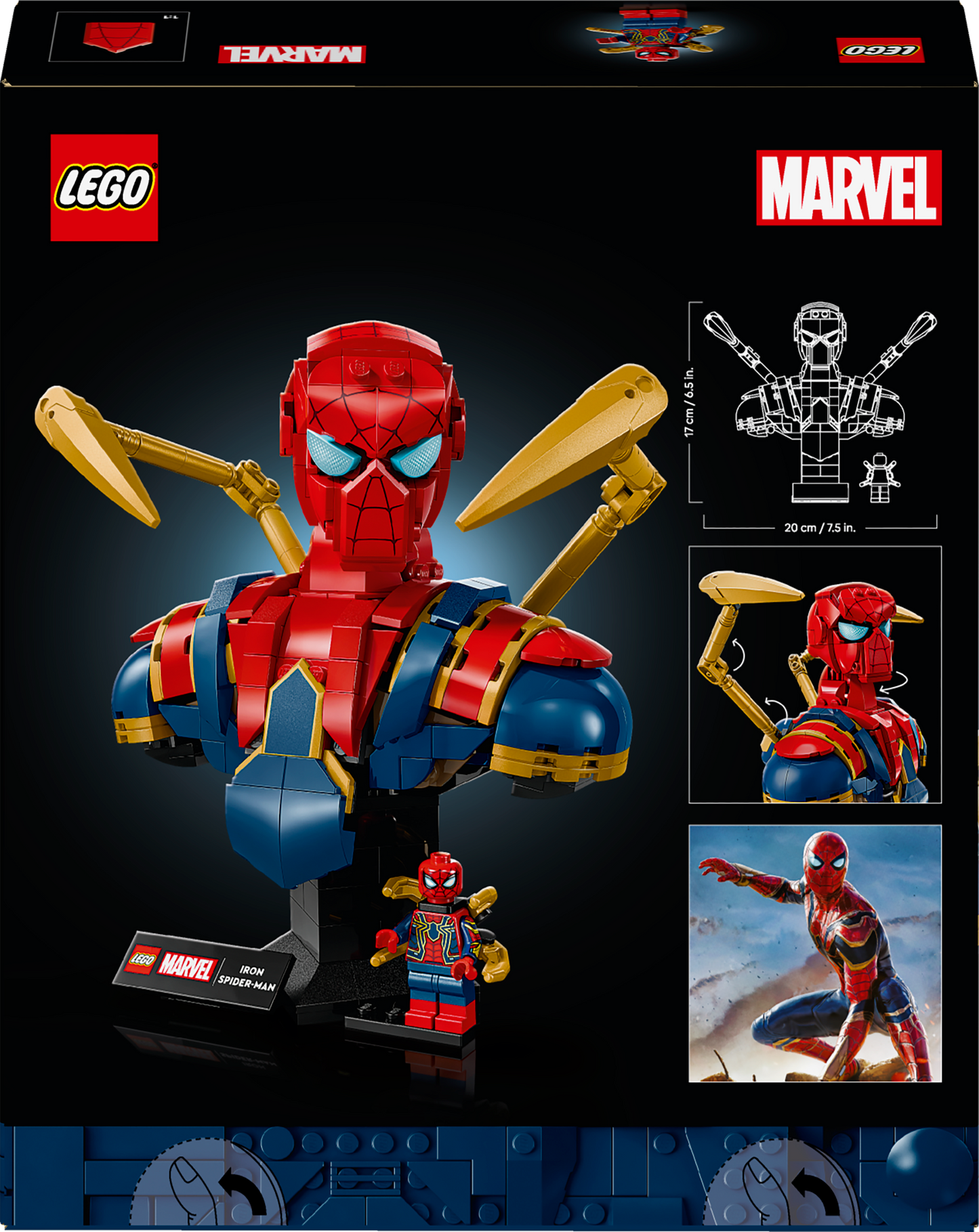 LEGO Iron Spider-Man bust 76326 Superheroes