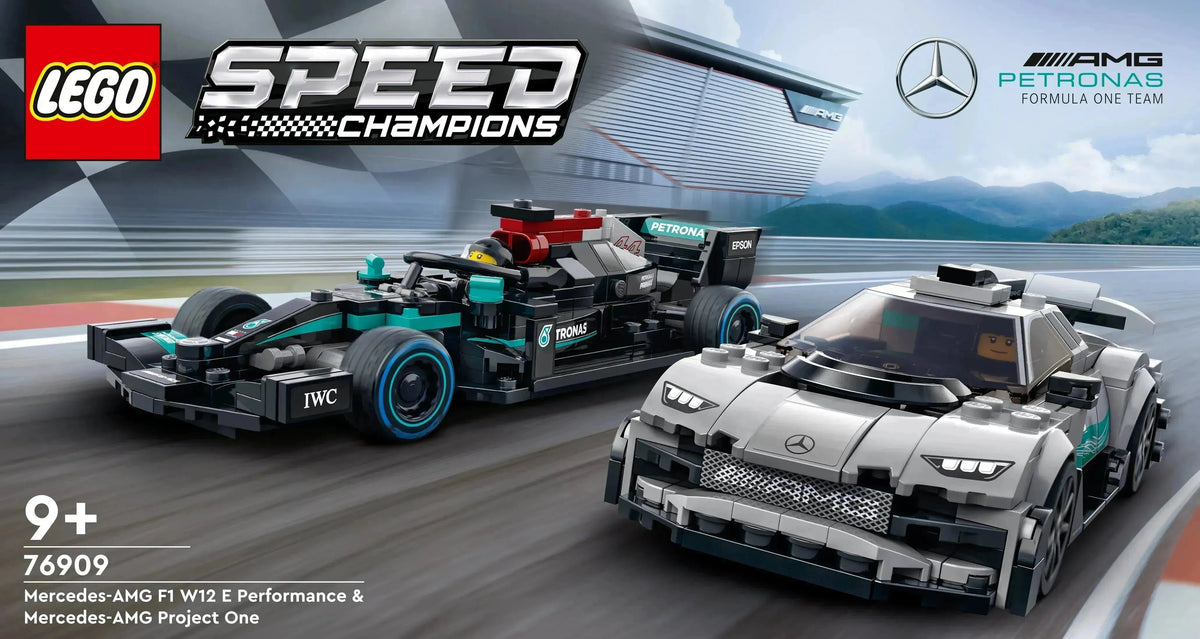 LEGO The Mercedes-AMG Formula 1 W12 E Performance & Mercedes-AMG Project One 76909 Speedchampions
