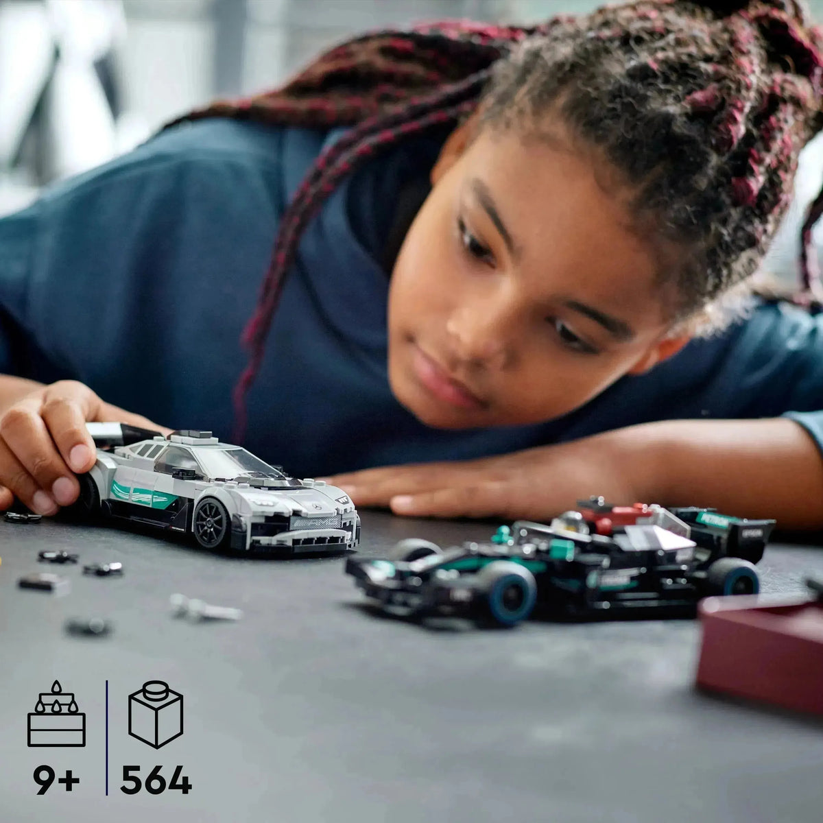 LEGO The Mercedes-AMG Formula 1 W12 E Performance & Mercedes-AMG Project One 76909 Speedchampions