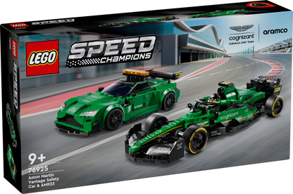 LEGO Aston Martin safety car and AMR23 76925 Speed Champions