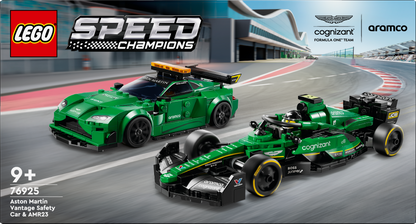 LEGO Aston Martin safety car and AMR23 76925 Speed Champions