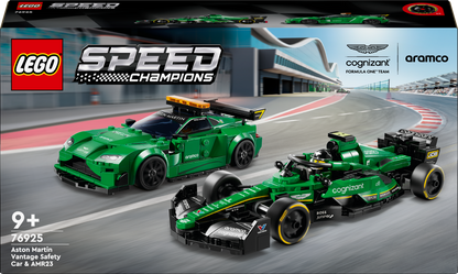 LEGO Aston Martin safety car and AMR23 76925 Speed Champions
