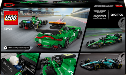LEGO Aston Martin safety car and AMR23 76925 Speed Champions