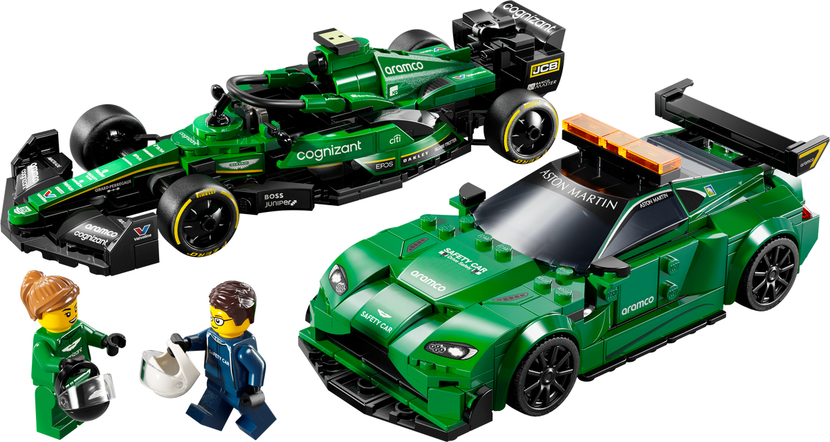 LEGO Aston Martin safety car and AMR23 76925 Speed Champions