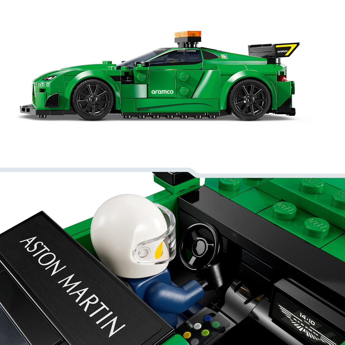LEGO Aston Martin safety car and AMR23 76925 Speed Champions